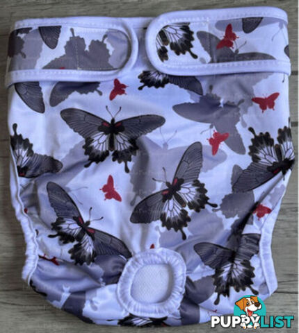 Dog / Cat Female Diaper - Washable adjustable - Lil Cracker - LCDIASBLUSNO