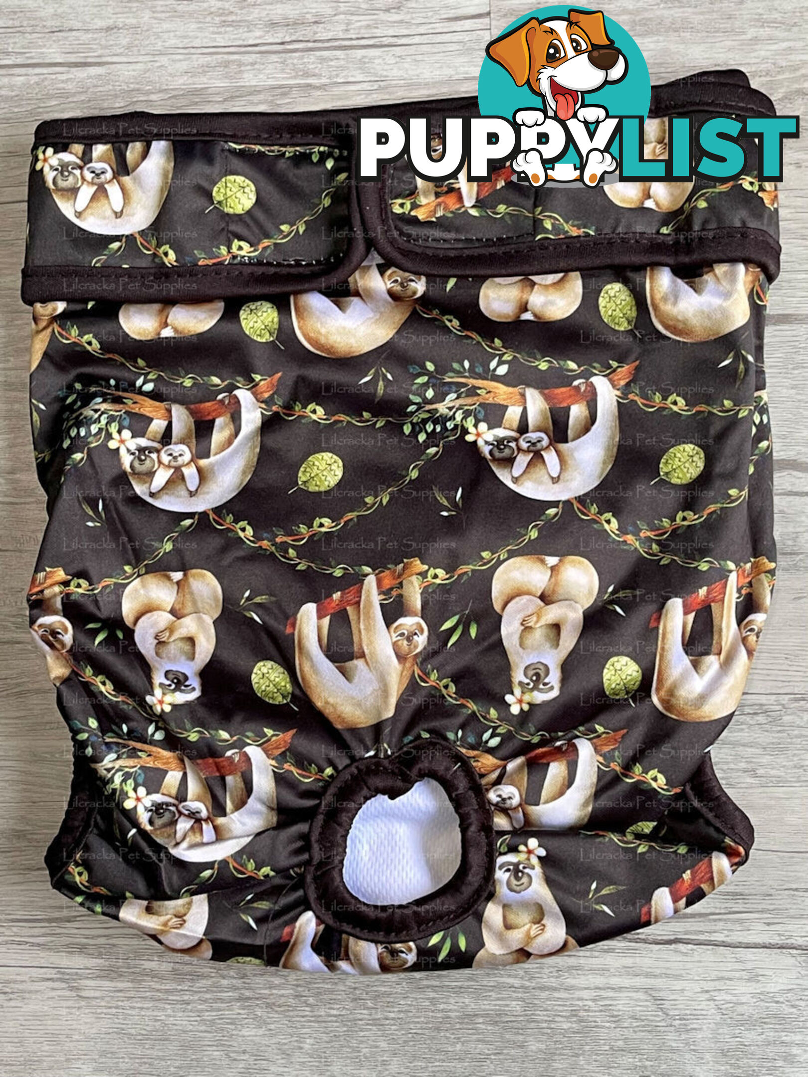 Dog / Cat Female Diaper - Washable adjustable - Lil Cracker - LCDIASBLUSNO