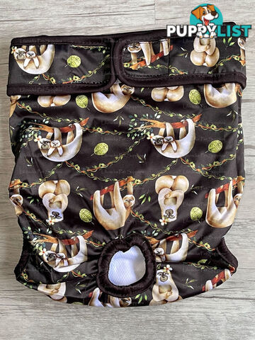 Dog / Cat Female Diaper - Washable adjustable - Lil Cracker - LCDIASBLUSNO