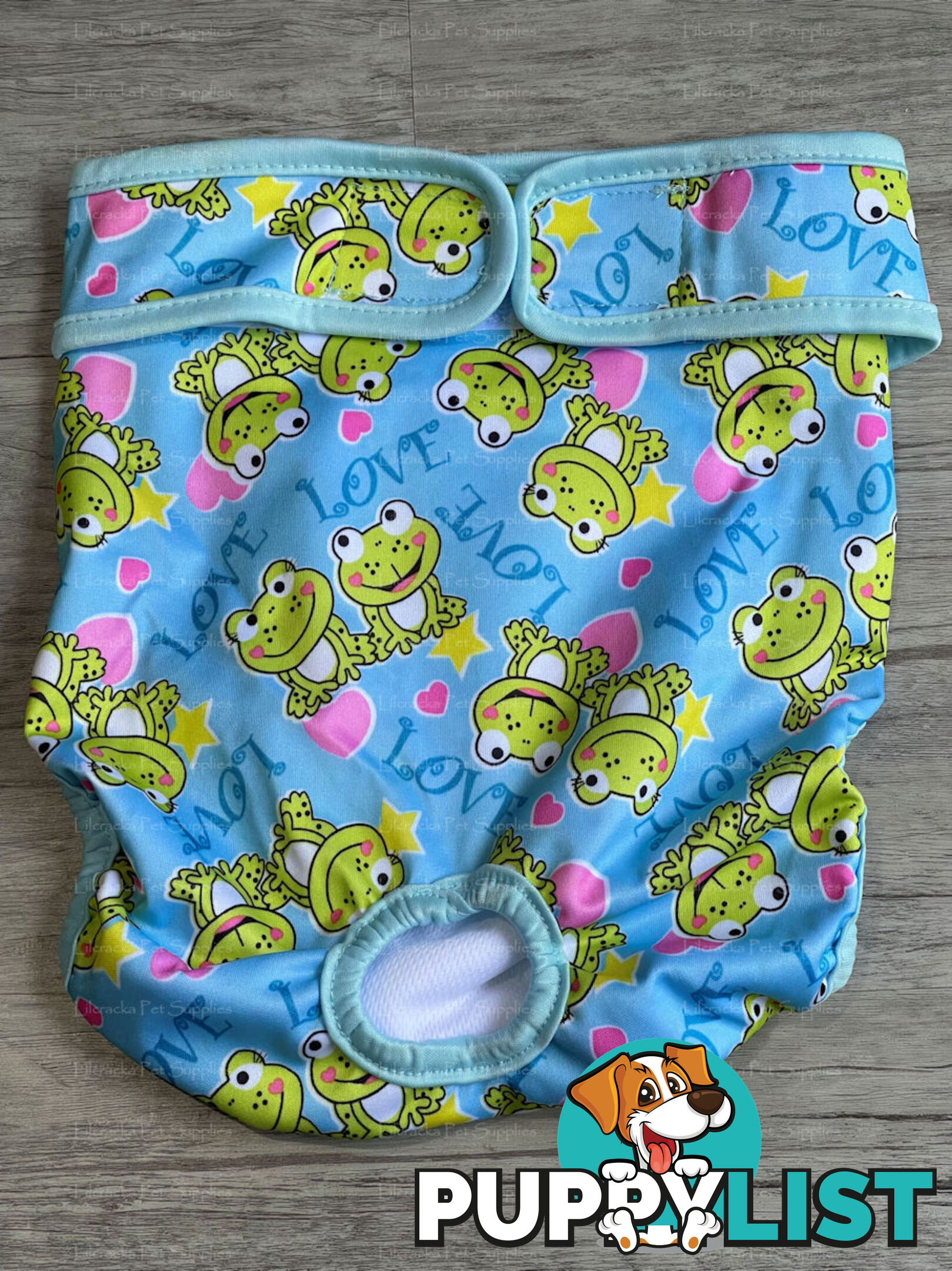 Dog / Cat Female Diaper - Washable adjustable - Lil Cracker - LCDIASBLUSNO
