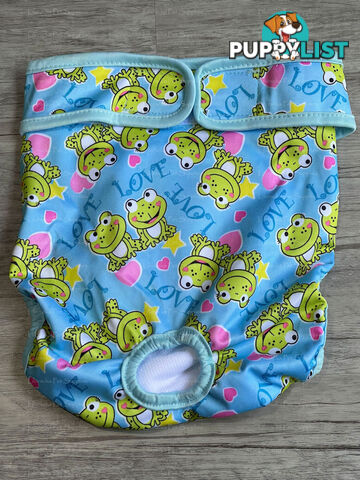 Dog / Cat Female Diaper - Washable adjustable - Lil Cracker - LCDIASBLUSNO