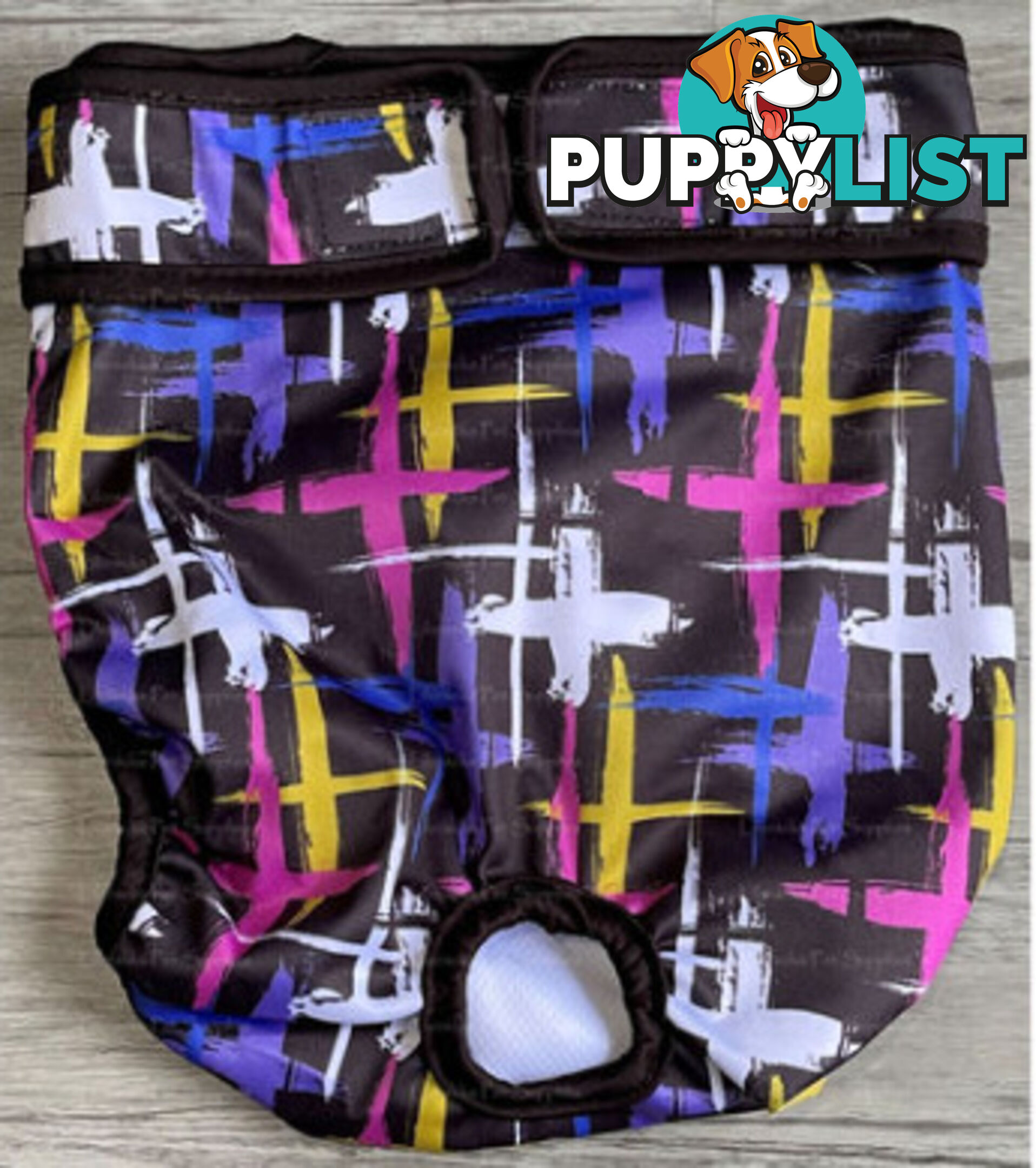 Dog / Cat Female Diaper - Washable adjustable - Lil Cracker - LCDIASBLUSNO