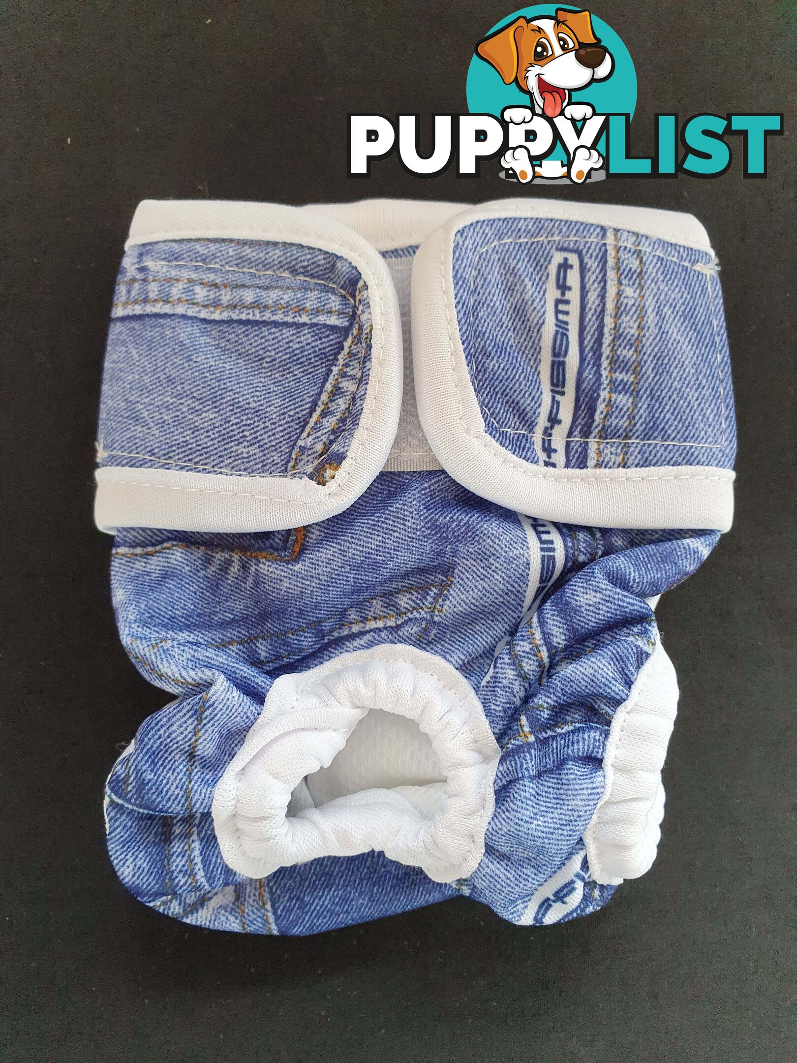Dog / Cat Female Diaper - Washable adjustable - Lil Cracker - LCDIASBLUSNO