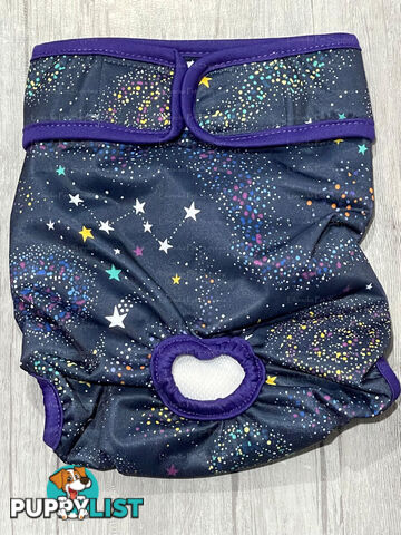 Dog / Cat Female Diaper - Washable adjustable - Lil Cracker - LCDIASBLUSNO