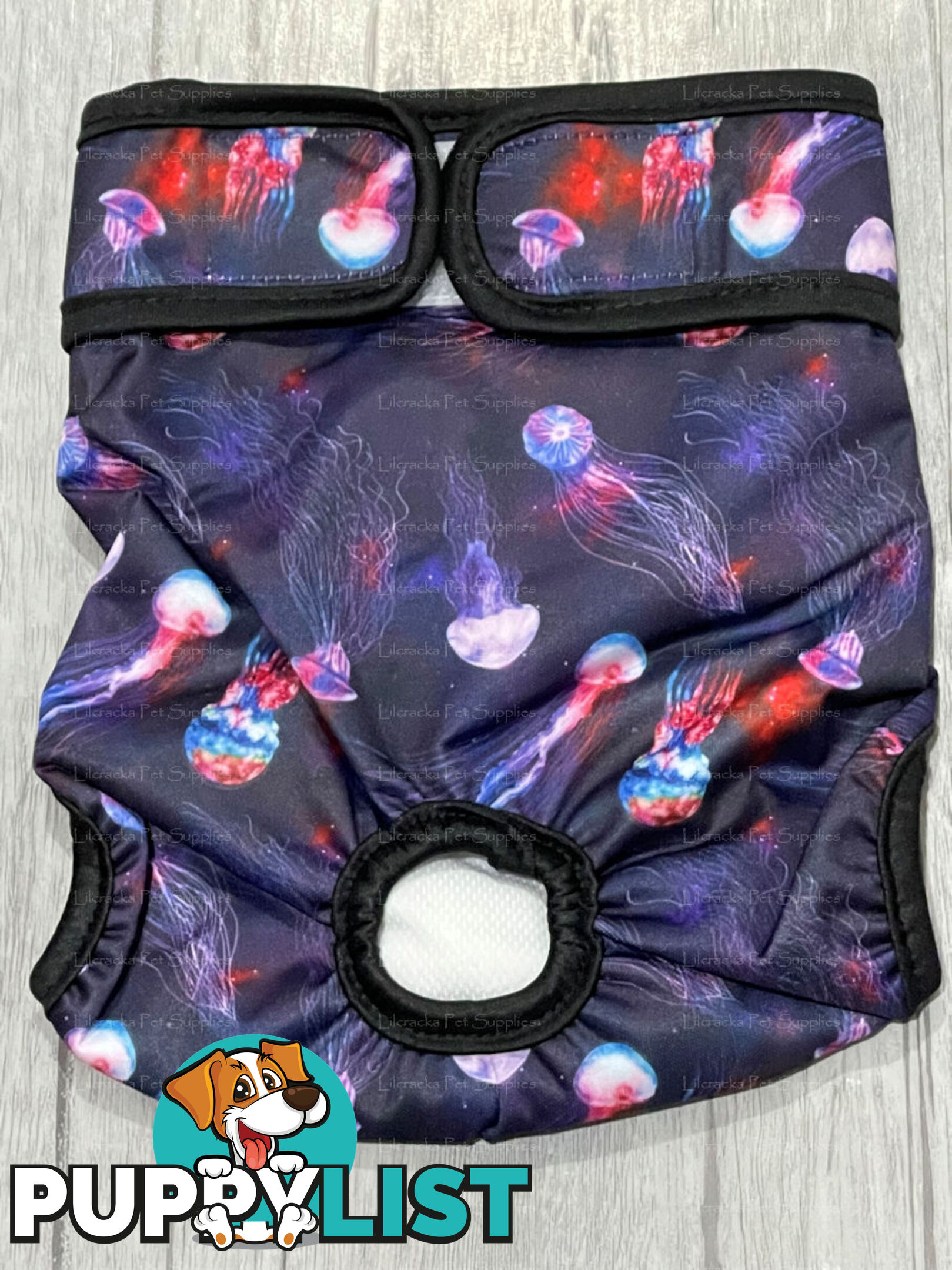 Dog / Cat Female Diaper - Washable adjustable - Lil Cracker - LCDIASBLUSNO