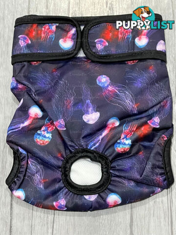 Dog / Cat Female Diaper - Washable adjustable - Lil Cracker - LCDIASBLUSNO