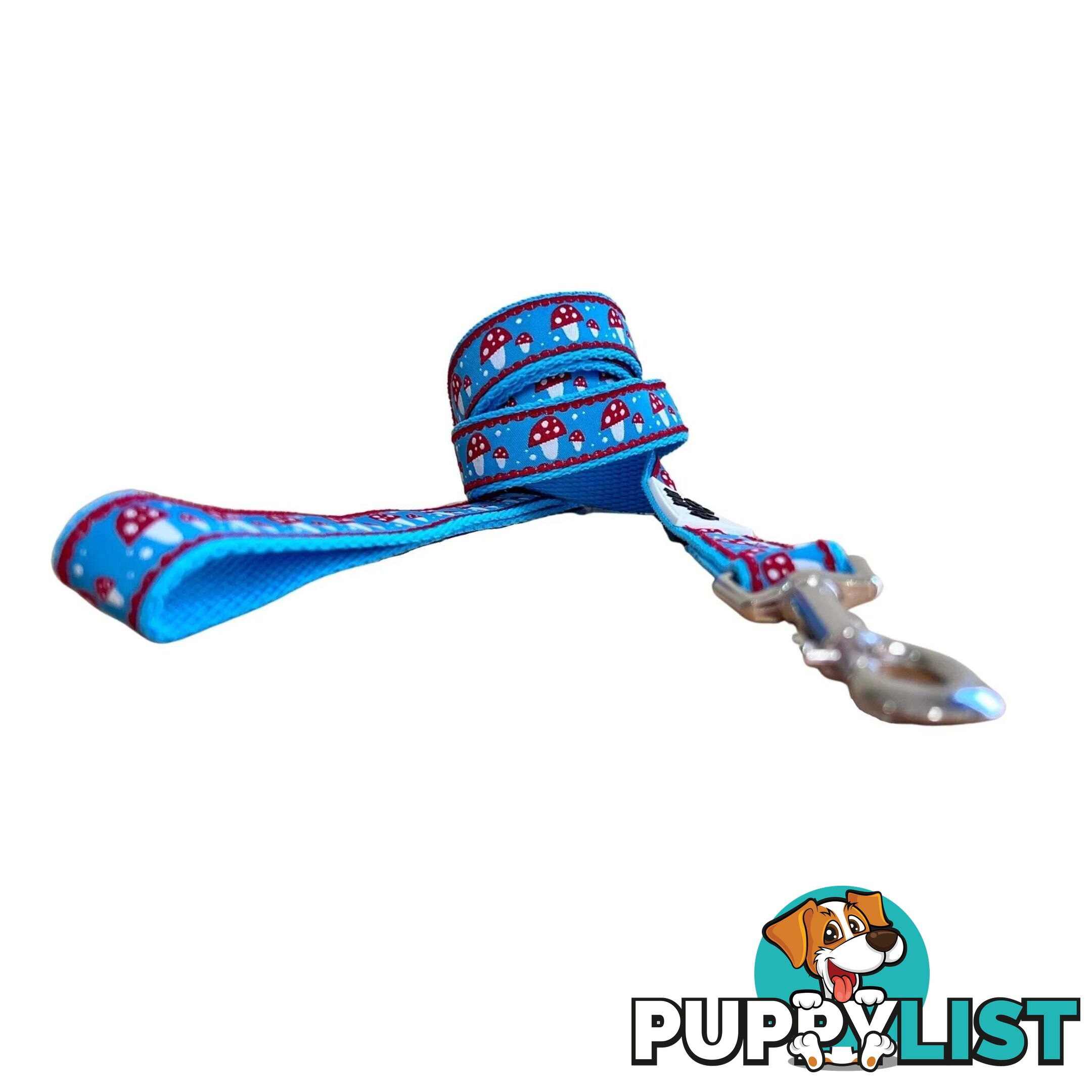 Toadstool Dog Lead / Mushrooms / Dog Leash - Hand Made by The Bark Side - TBSLDTOAD201.2