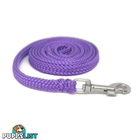 1.8m to 10m Long Dog Lead No Stitching Tough Yarnix 10mm Wide - YNXLD10-5-BK-BR
