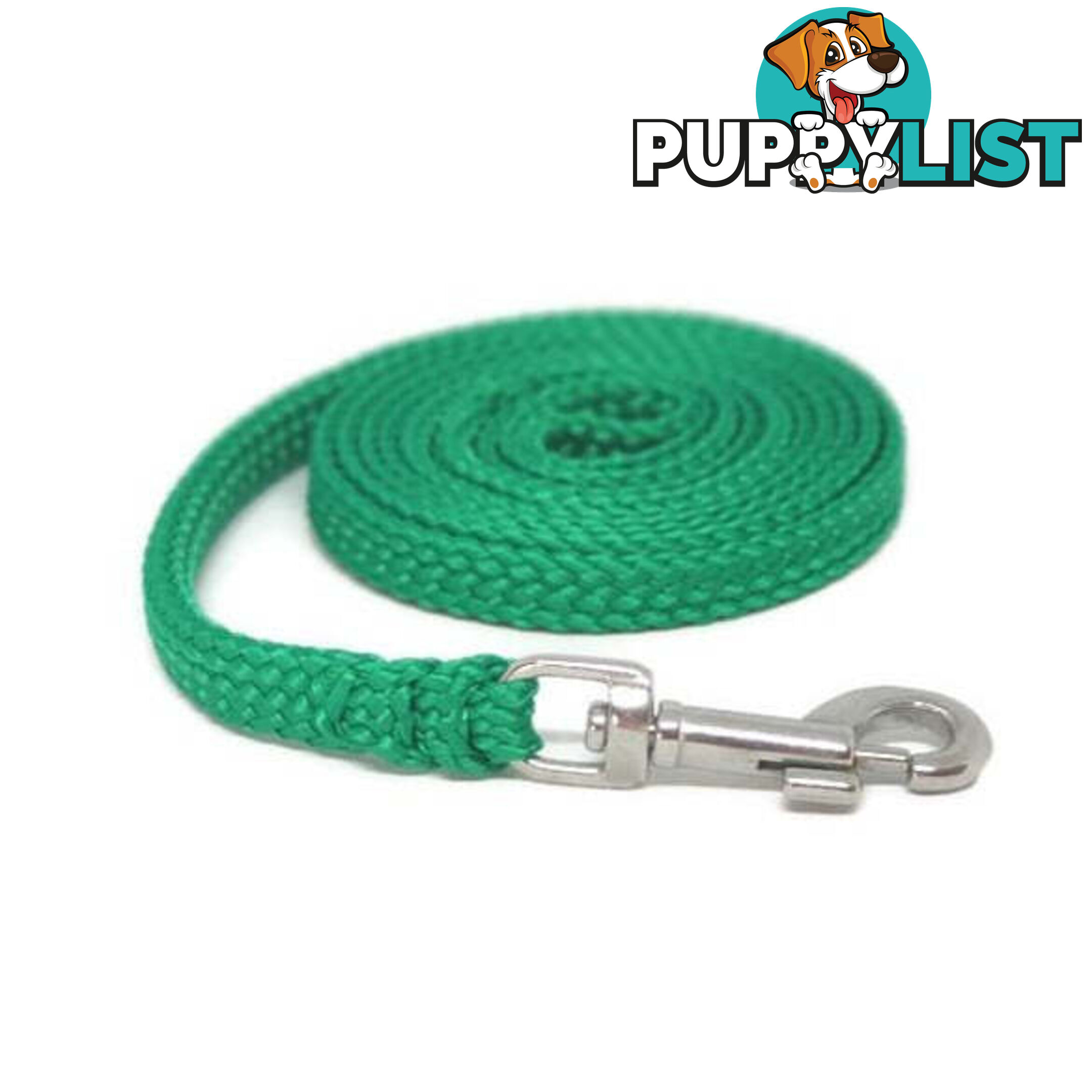 1.8m to 10m Long Dog Lead No Stitching Tough Yarnix 10mm Wide - YNXLD10-5-BK-BR