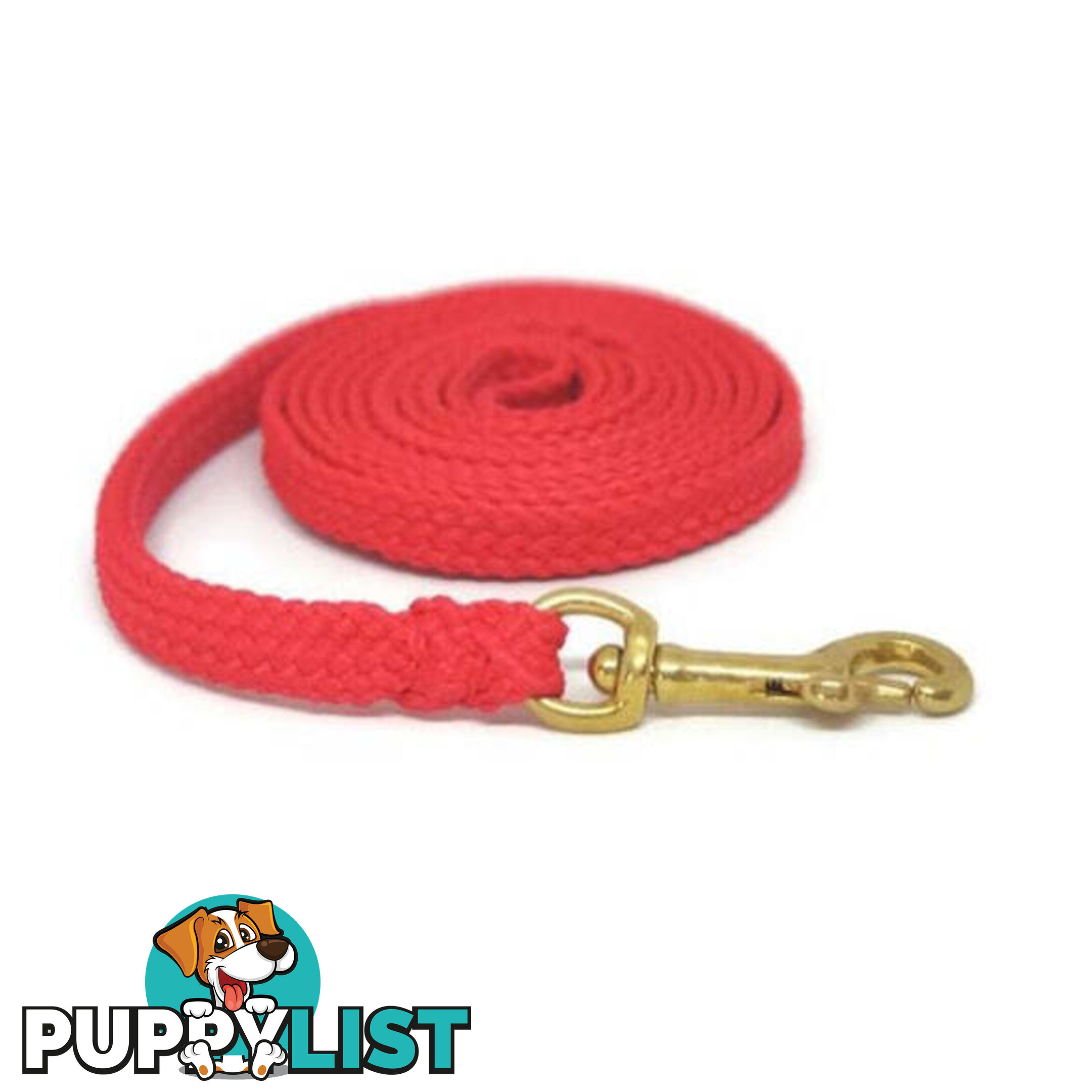 1.8m to 10m Long Dog Lead No Stitching Tough Yarnix 10mm Wide - YNXLD10-5-BK-BR