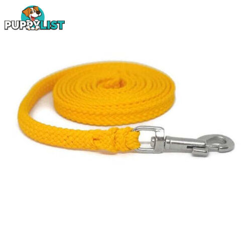 1.8m to 10m Long Dog Lead No Stitching Tough Yarnix 10mm Wide - YNXLD10-5-BK-BR