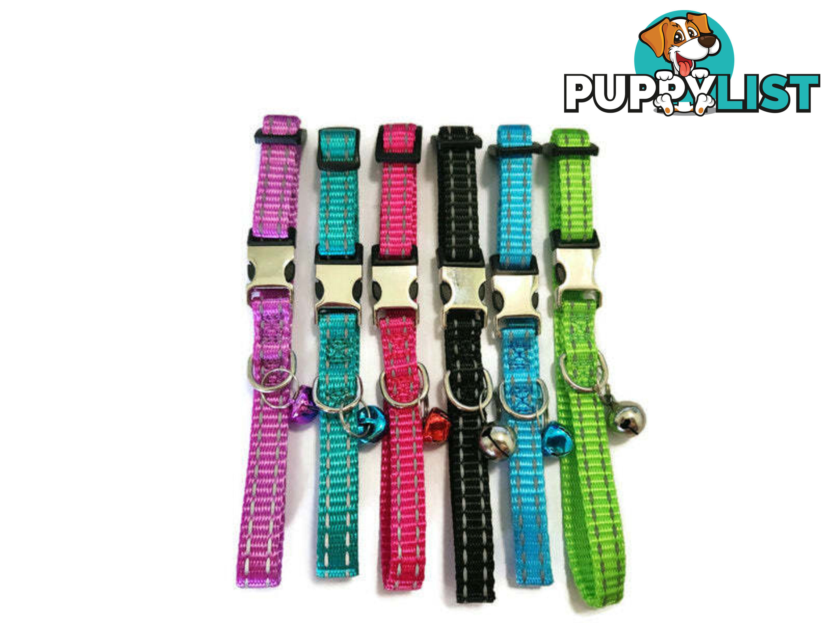 Cat/Puppy Collar Reflective - Moondidley Pets - MDPCOLCATREFLBLU