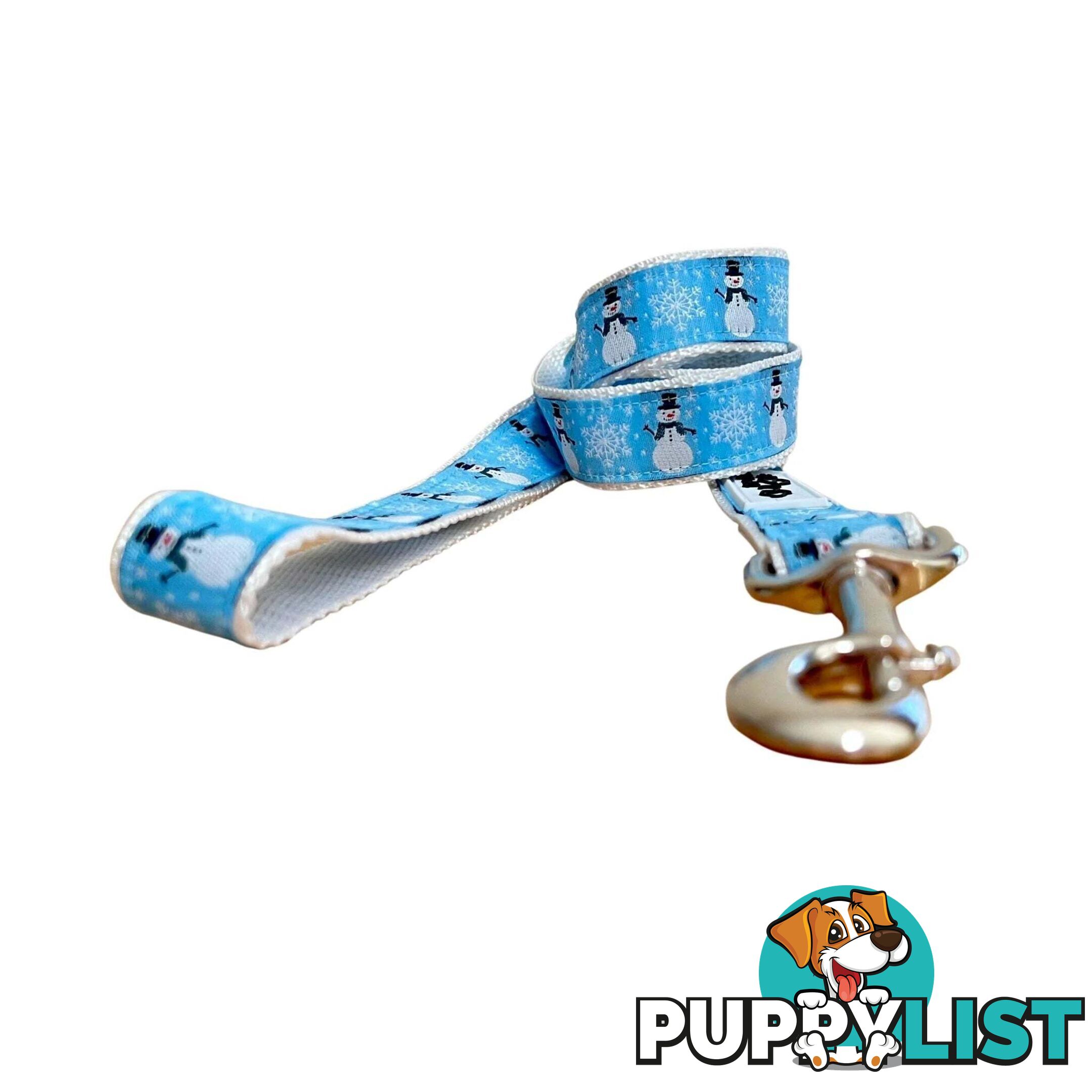 Christmas Dog Lead / Dog Leash - Hand Made by The Bark Side - TBSLDCHRSNO251.5