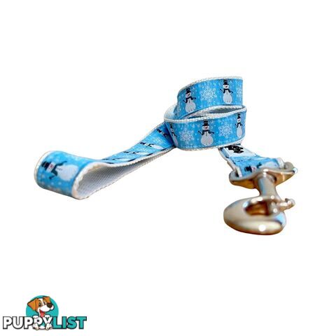 Christmas Dog Lead / Dog Leash - Hand Made by The Bark Side - TBSLDCHRSNO251.5