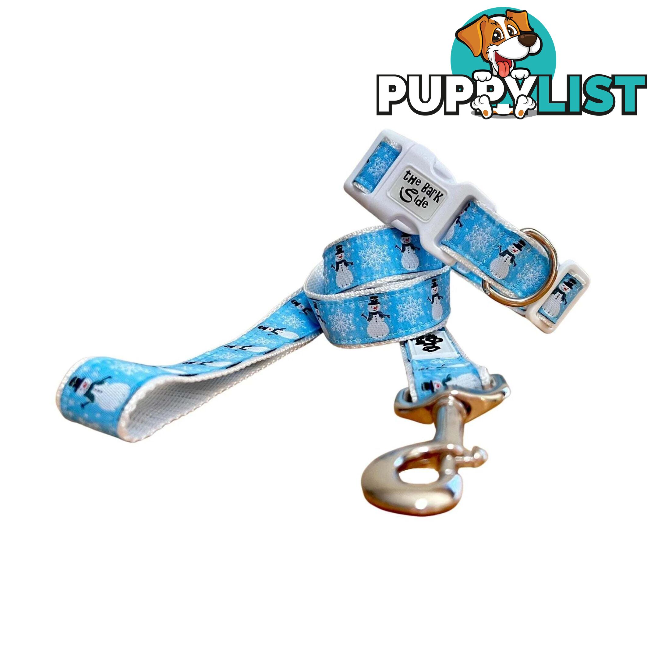 Christmas Dog Lead / Dog Leash - Hand Made by The Bark Side - TBSLDCHRSNO251.5