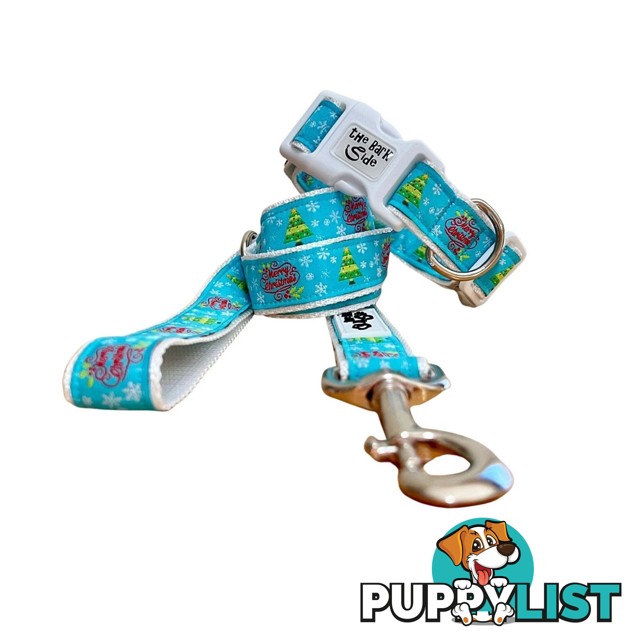 Christmas Dog Lead / Dog Leash - Hand Made by The Bark Side - TBSLDCHRSNO251.5