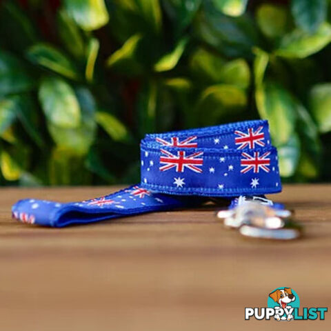 Australia Flag Dog Lead - Hand Made by The Bark Side. - TBSLDAUS251.5