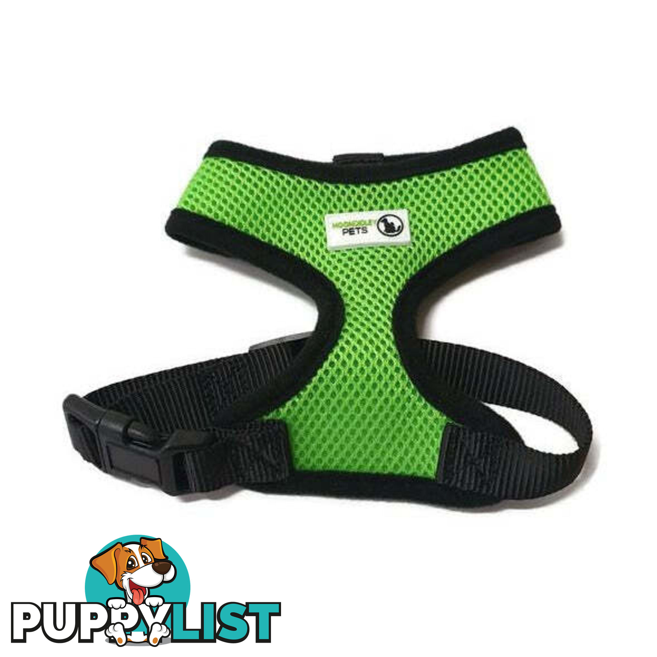 Pet Harness Soft Air Mesh Padded Adjustable  - Moondidley Pets - MDPHARMESSPNK