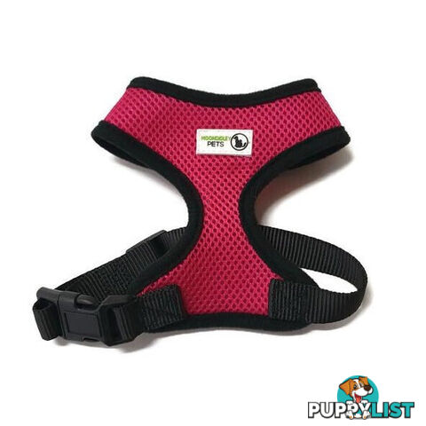 Pet Harness Soft Air Mesh Padded Adjustable  - Moondidley Pets - MDPHARMESSPNK