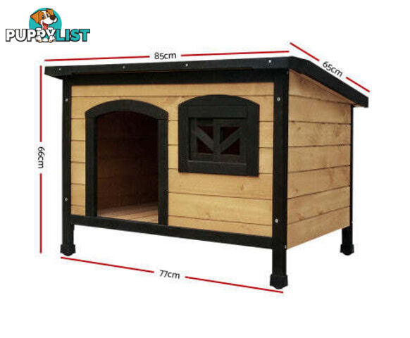 i.Pet Large Wooden Pet Kennel - PET-GT-DH5-M-BK