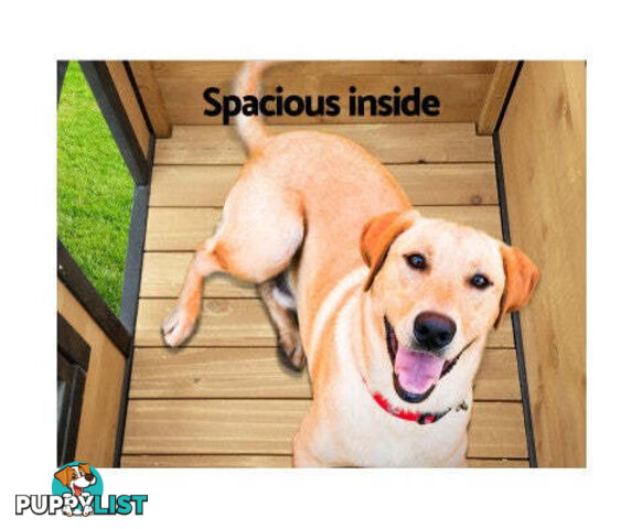 i.Pet Large Wooden Pet Kennel - PET-GT-DH5-M-BK