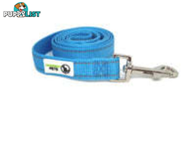 5m Long Nylon w/Reflective Stitching Dog Lead - Moondidley Pets - MDPLDREFPNK255