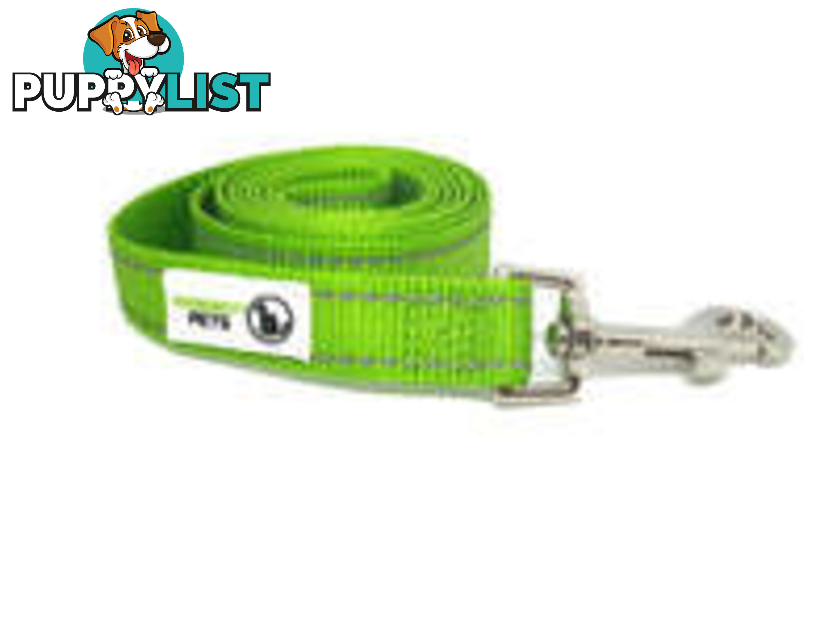 5m Long Nylon w/Reflective Stitching Dog Lead - Moondidley Pets - MDPLDREFPNK255