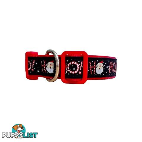 Christmas Dog Collar / Reindeer / Santa / XS - L - Hand Made by The Bark Side - TBSCHRLGEMER