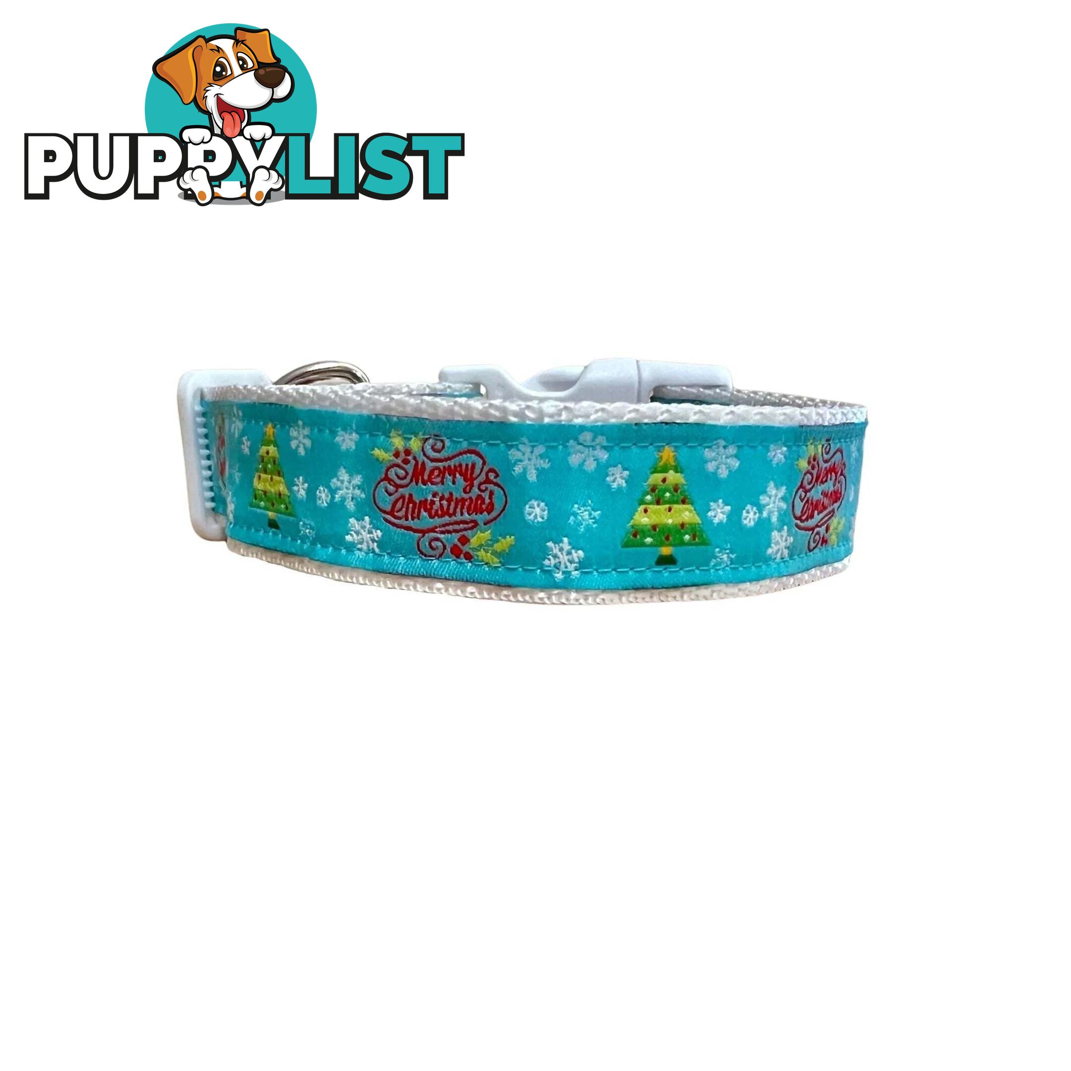 Christmas Dog Collar / Reindeer / Santa / XS - L - Hand Made by The Bark Side - TBSCHRLGEMER