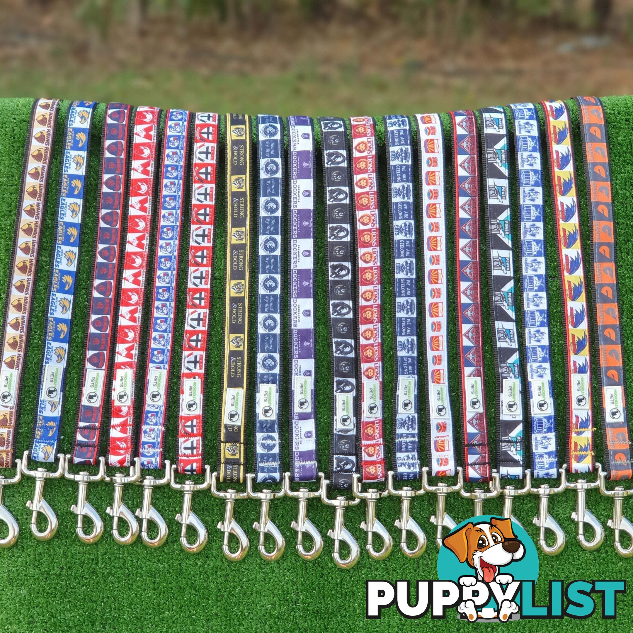 AFL Dog Leads, Footy - Aussie Rules - Moondidley Pets - MDPLDAFLGWGI