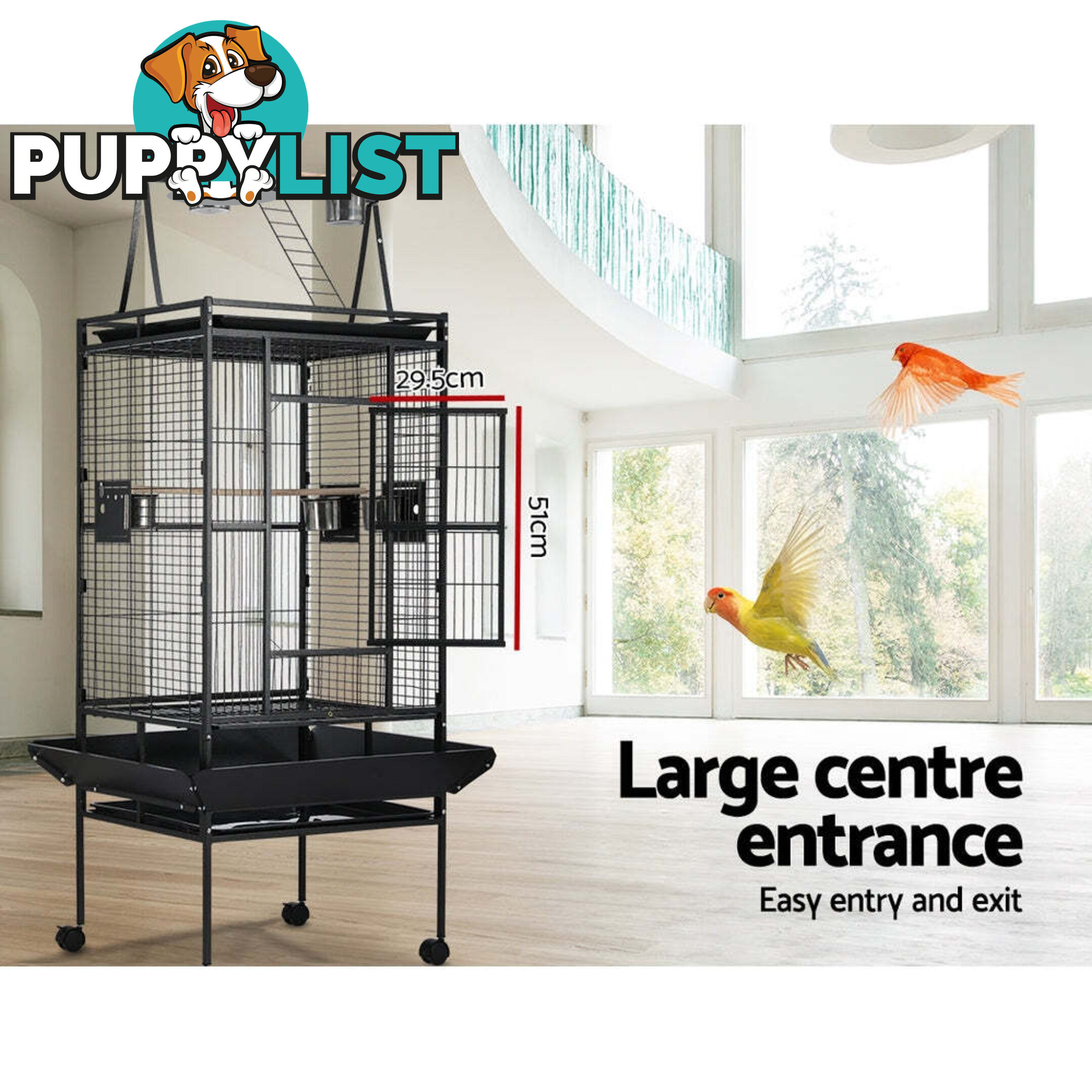 i.Pet Bird Cage 173cm Large Aviary - PET-BIRDCAGE-H173