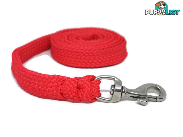 1.8m to 10m Long Dog Lead No Stitching Tough Yarnix 20mm Wide - YNXLD3BRBLU