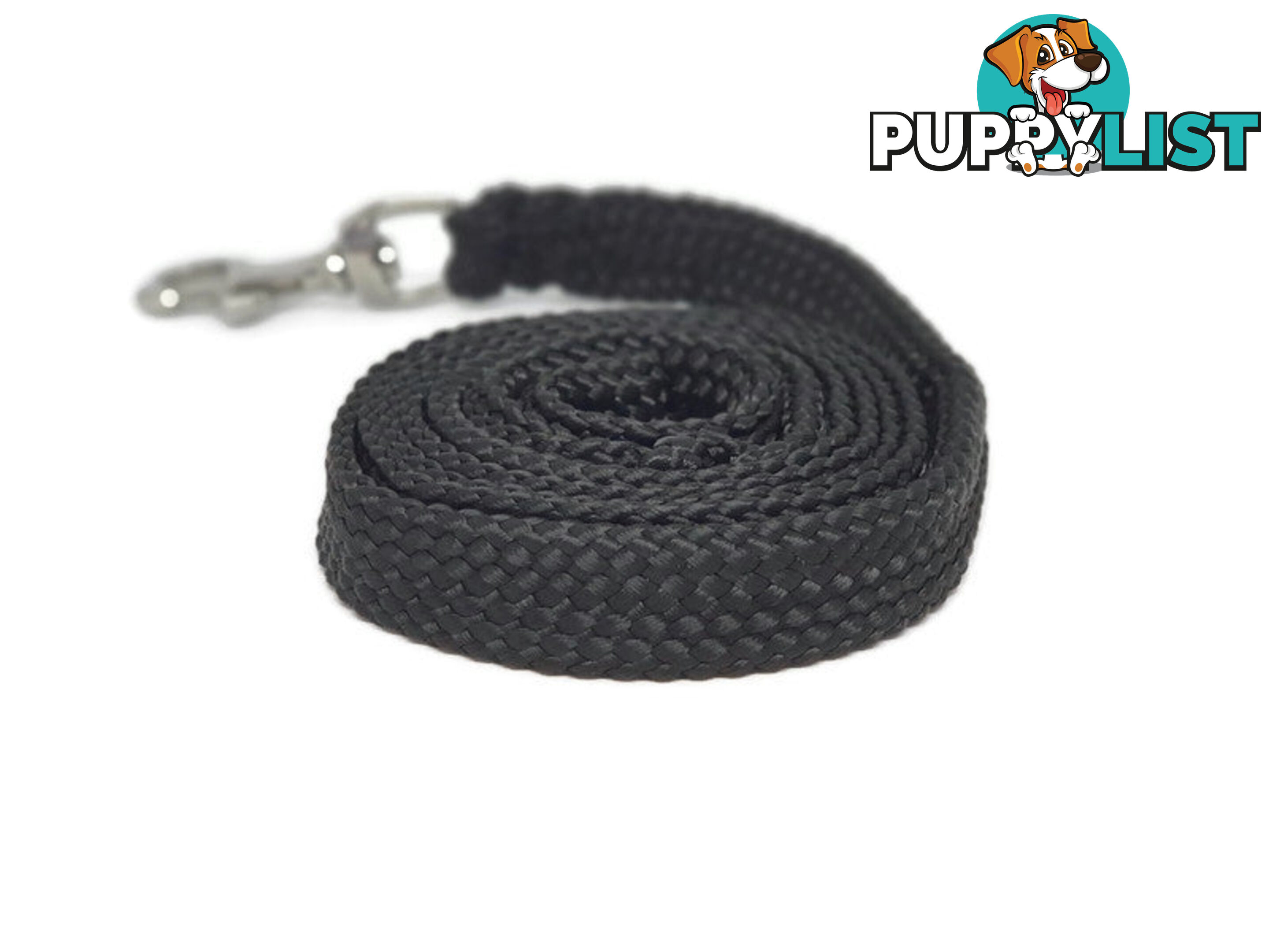 1.8m to 10m Long Dog Lead No Stitching Tough Yarnix 20mm Wide - YNXLD3BRBLU