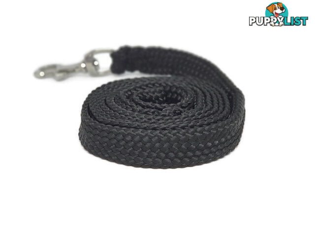1.8m to 10m Long Dog Lead No Stitching Tough Yarnix 20mm Wide - YNXLD3BRBLU