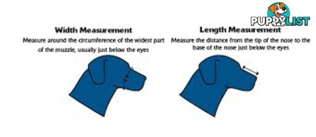 Dog Muzzle - Soft Anti Biting/Scavenging - Moondidley Pets - MDPMUZSOF2