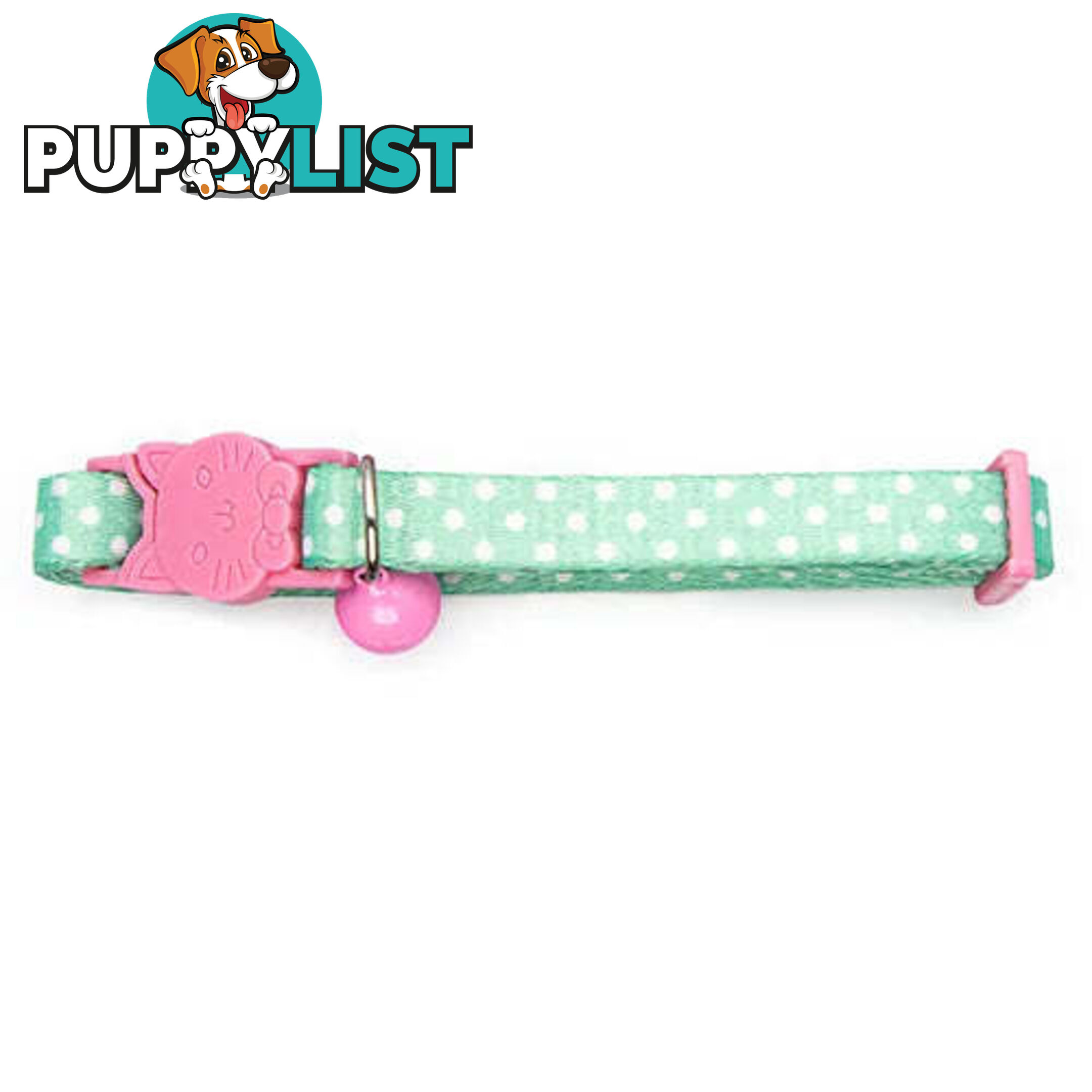DOTTED CAT COLLAR - BAINBRIDGE - BB-A7268-GRN