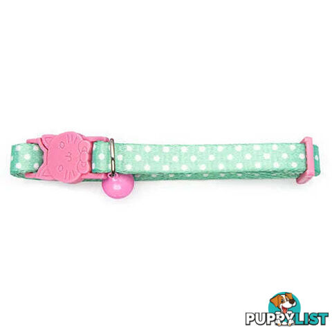 DOTTED CAT COLLAR - BAINBRIDGE - BB-A7268-GRN