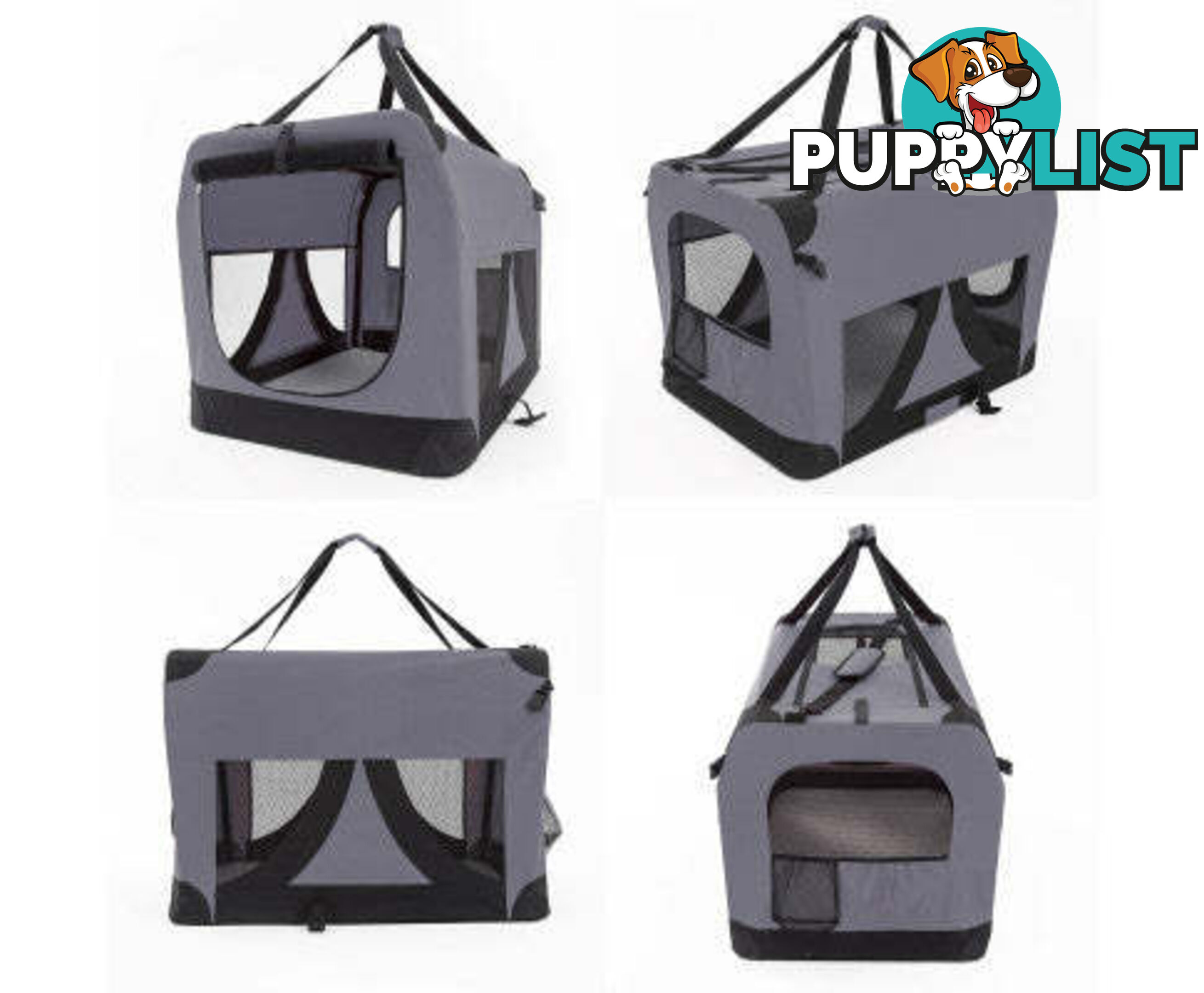 Paw Mate Portable Soft Dog Cage Crate Carrier - V274-PET-3002XL-GY