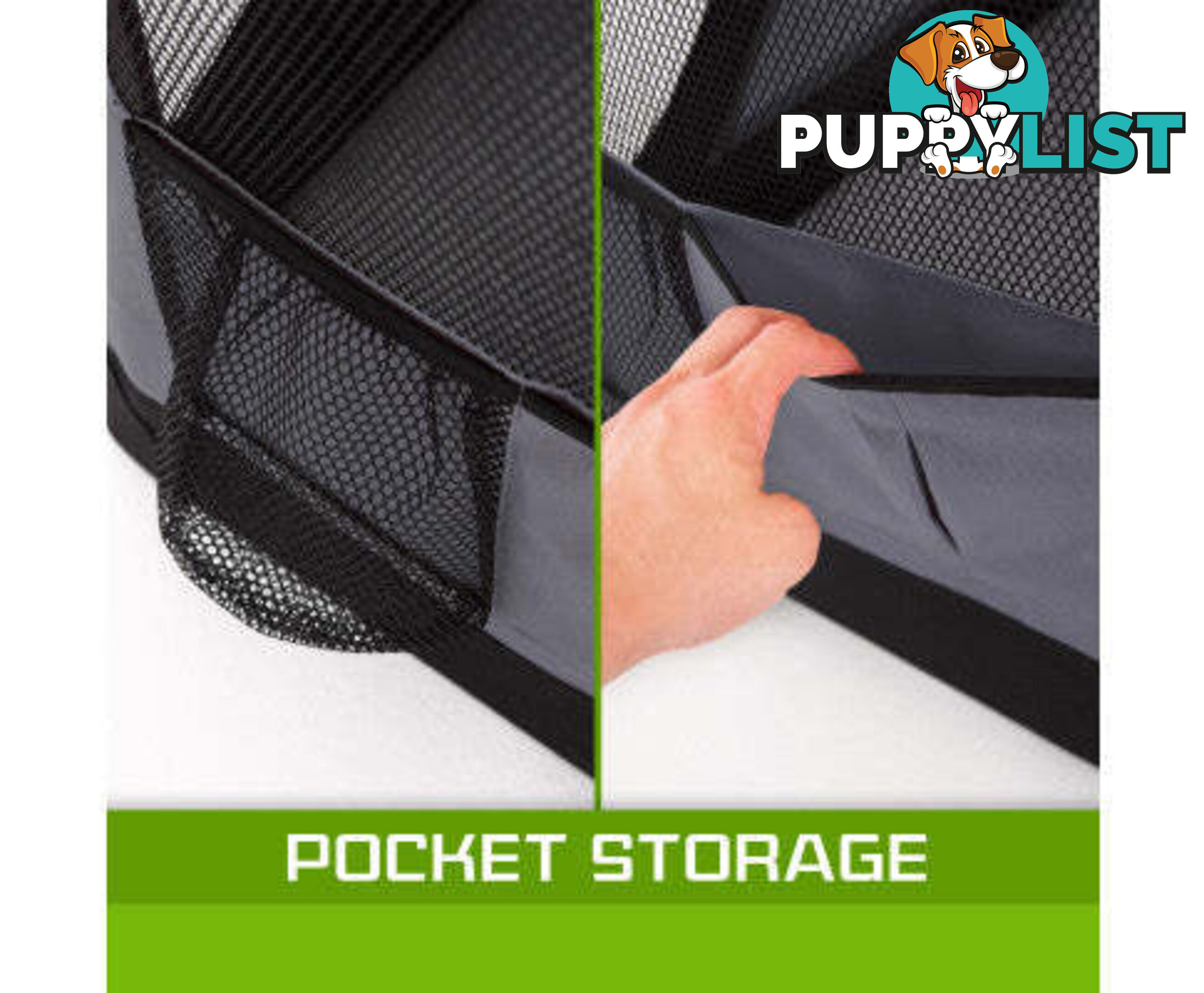 Paw Mate Portable Soft Dog Cage Crate Carrier - V274-PET-3002XL-GY