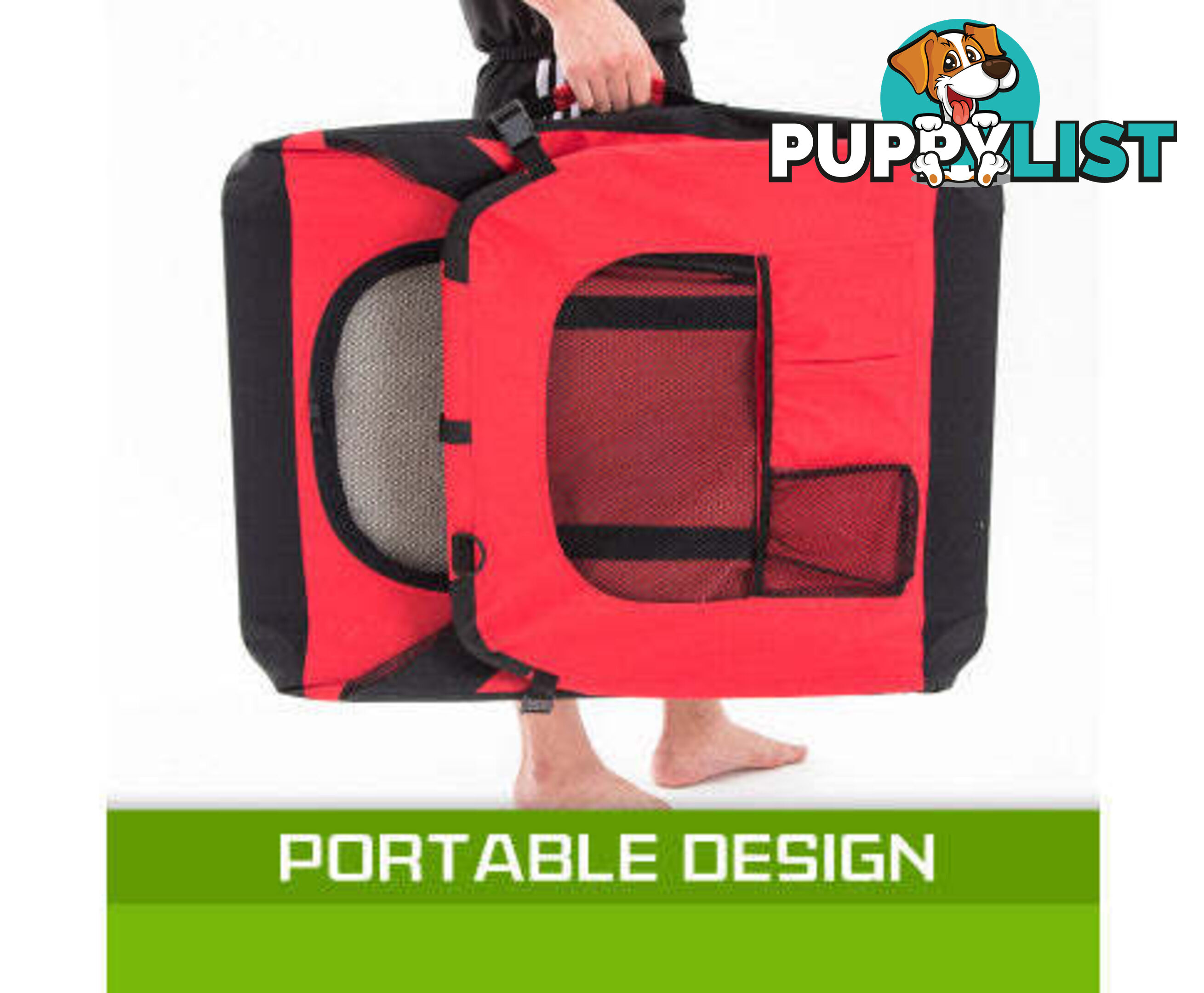 Paw Mate Portable Soft Dog Cage Crate Carrier - V274-PET-3002XL-GY