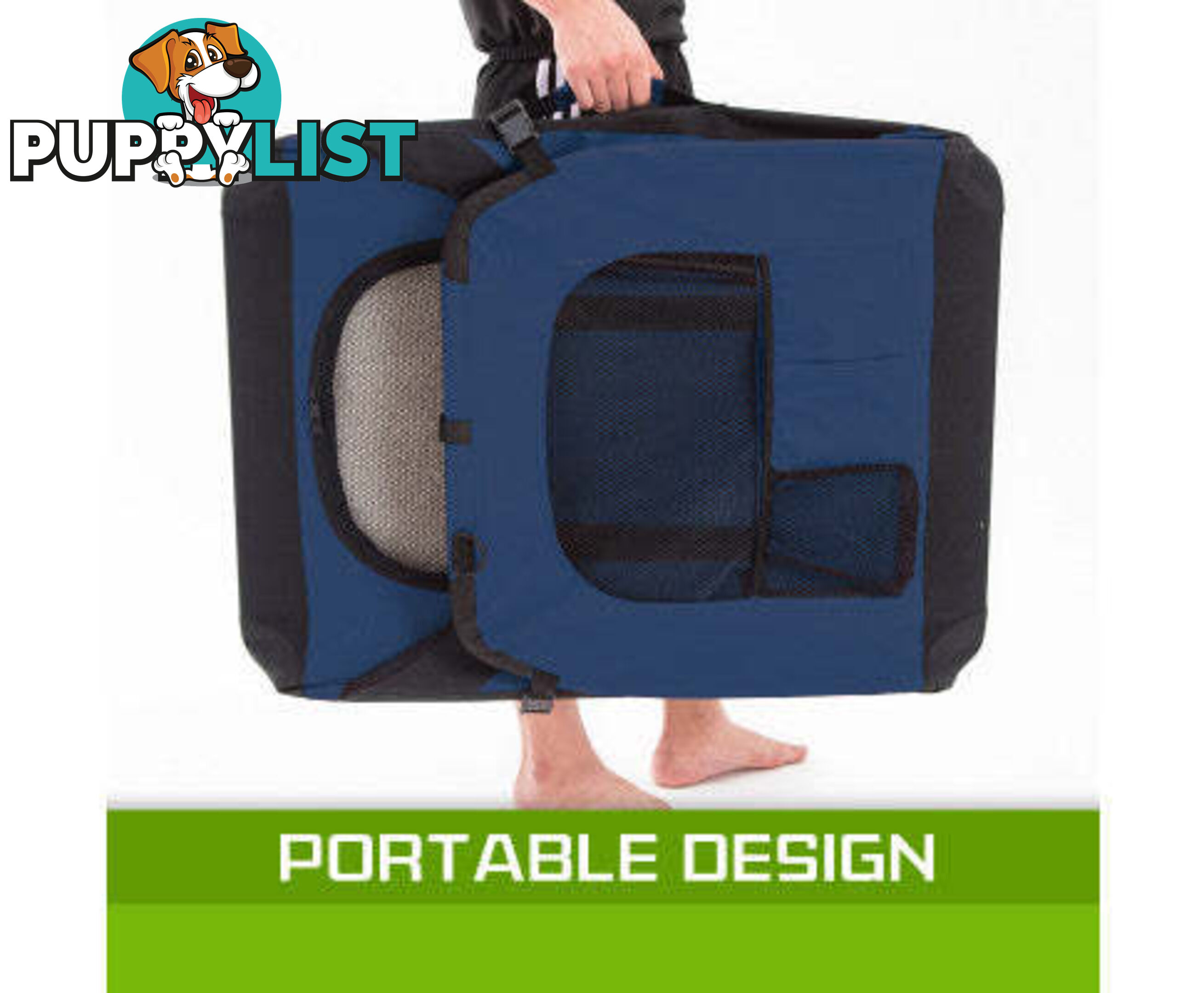 Paw Mate Portable Soft Dog Cage Crate Carrier - V274-PET-3002XL-GY