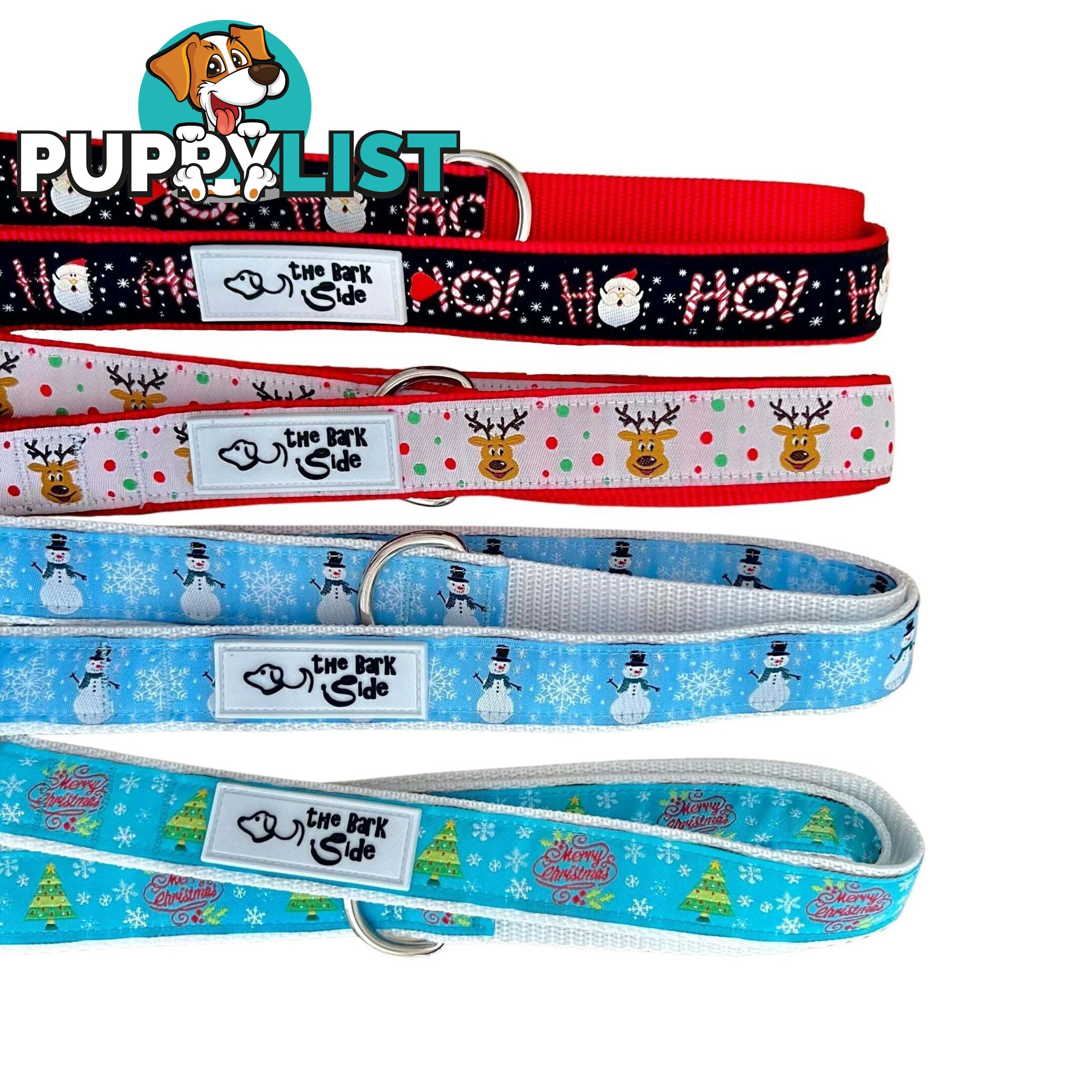 Christmas Dog Lead / Dog Leash - Hand Made by The Bark Side - TBSLDCHRREI201.8