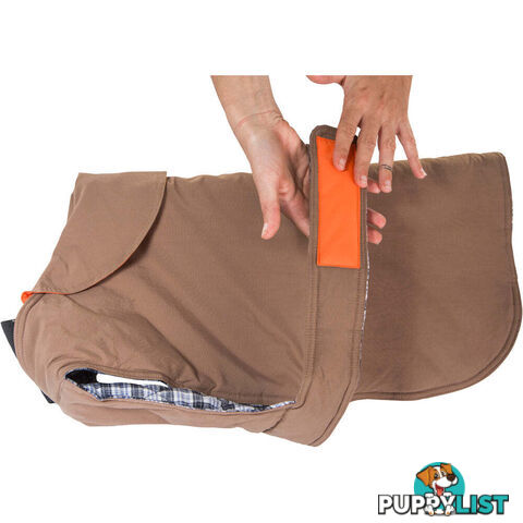 Dog Coat - Brown - 40cm - V208-CSW-40