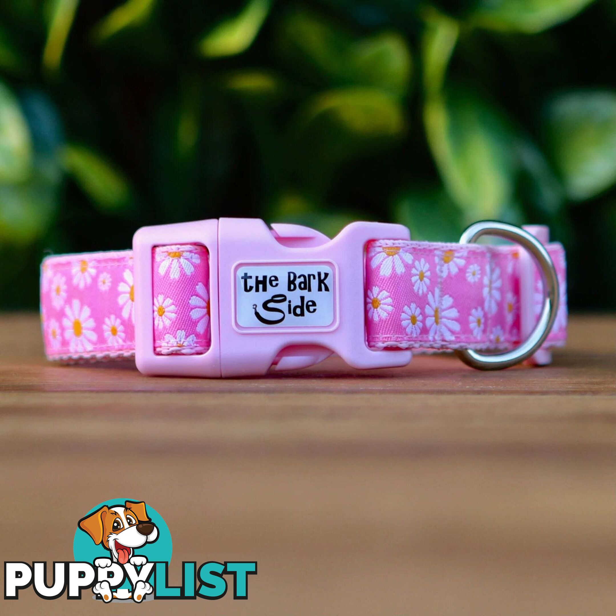 Daisy Dog Collar -  Hand Made by The Bark Side - TBSDAILBLU