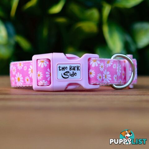 Daisy Dog Collar -  Hand Made by The Bark Side - TBSDAILBLU