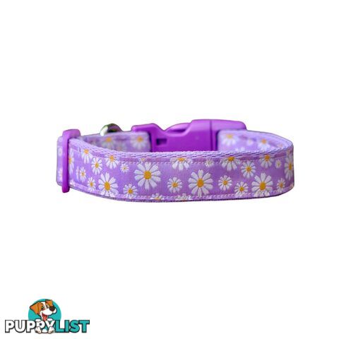 Daisy Dog Collar -  Hand Made by The Bark Side - TBSDAILBLU