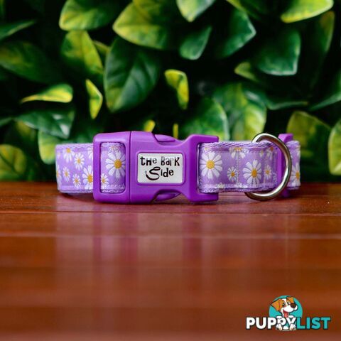 Daisy Dog Collar -  Hand Made by The Bark Side - TBSDAILBLU