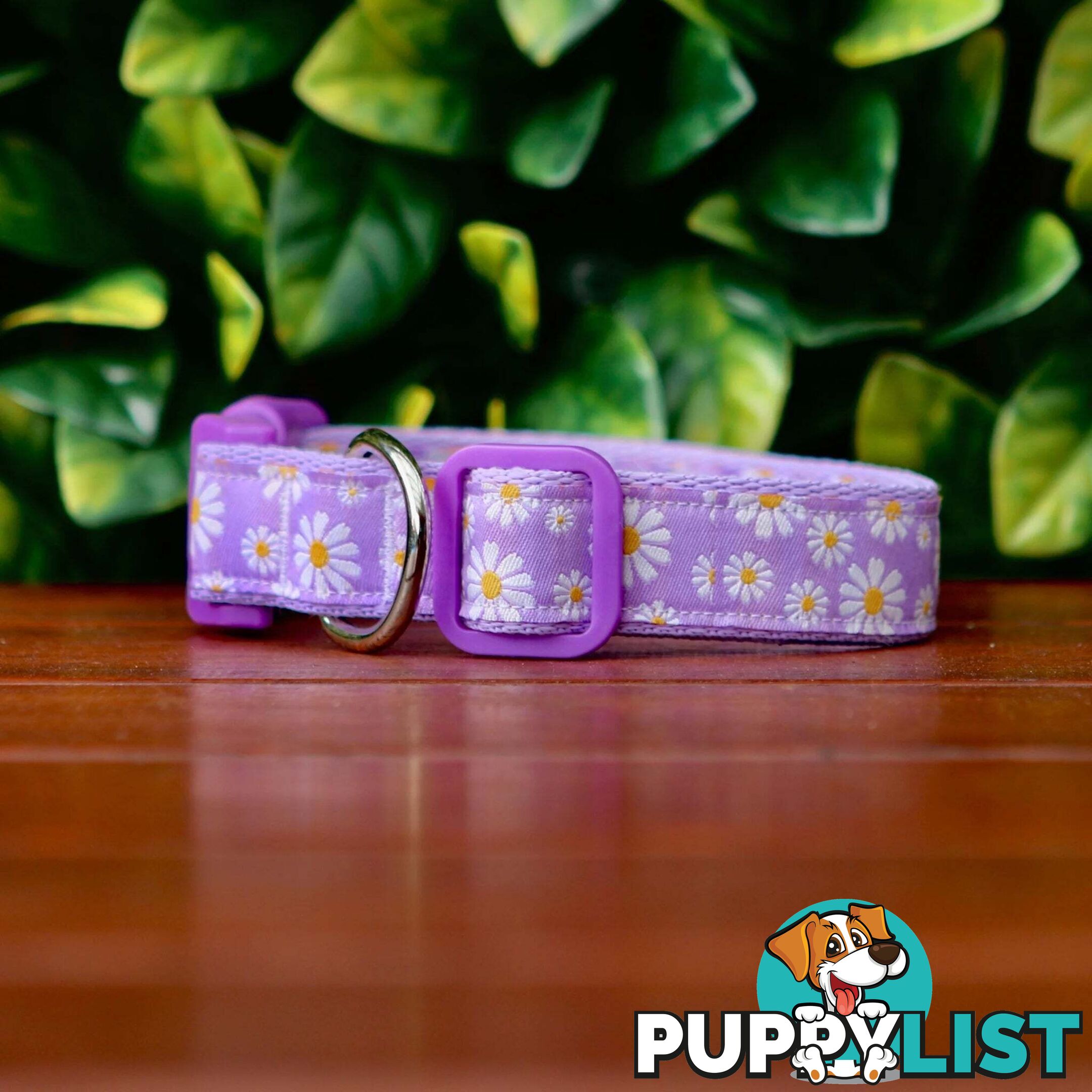 Daisy Dog Collar -  Hand Made by The Bark Side - TBSDAILBLU