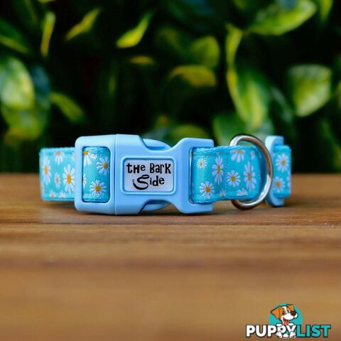 Daisy Dog Collar -  Hand Made by The Bark Side - TBSDAILBLU
