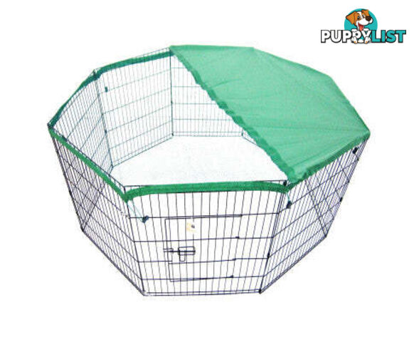 Paw Mate Green Net Cover for Pet Playpen Dog Exercise Enclosure Fence Cage - V274-PET-PPCV36-GN
